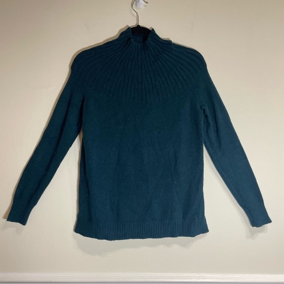 By Anthropologie Welford Tunic Sweater XS Dark Turquoise - Picture 5 of 10